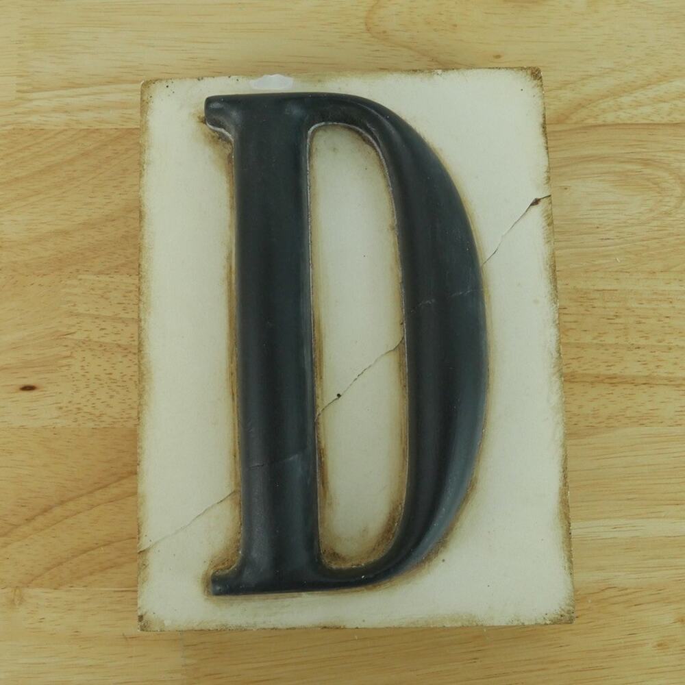 Sid Dickens Memory Block Scribe Collection Letter D Alphabet Wall‎ Tile #SCD